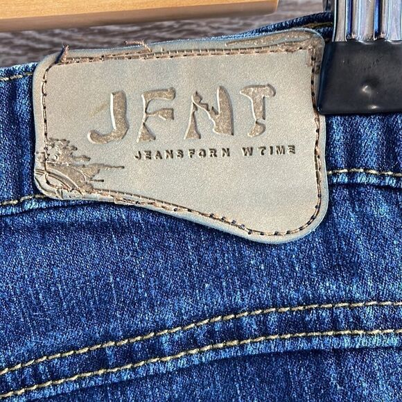 JEANS FOR NEW TIME Embroidered Embellished Jeans Ladies Size 10 Blue - Picture 9 of 11